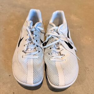 Nike Kids White and Black Spike Running Shows